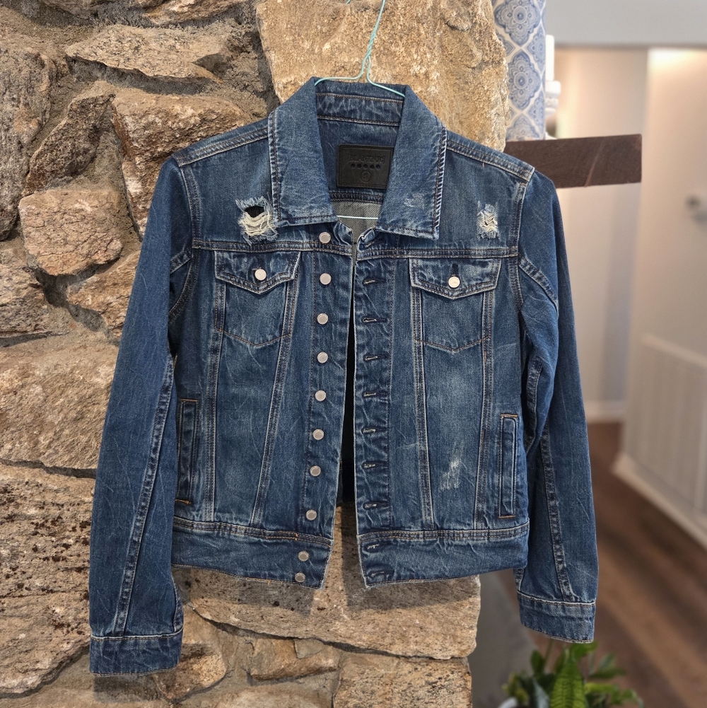 Blank NYC Distressed Denim Jacket